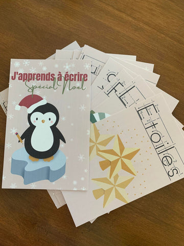 Cartes d'apprentissage spécial Noel